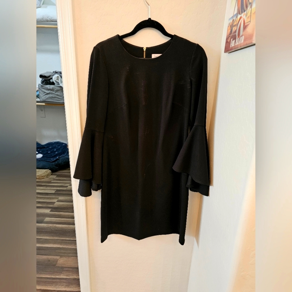 Elegant Black Bell Sleeve Top